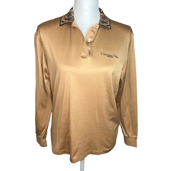 Christian Dior sports vtg women's Korean long sleeve logo polo size 95 ( US S) - Picture 1 of 12